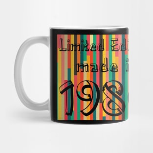 Made in 1980 Colorfull Vintage Mug